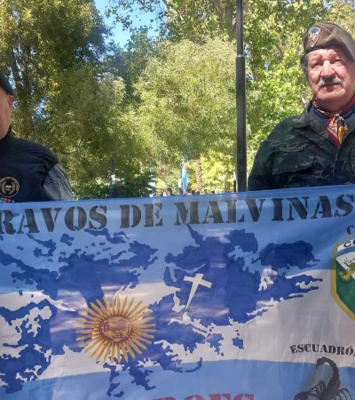 Los veteranos Miguel Rivero y Oscar Barrios reafirmaron su compromiso inquebrantable con la soberanía de las Islas Malvinas.