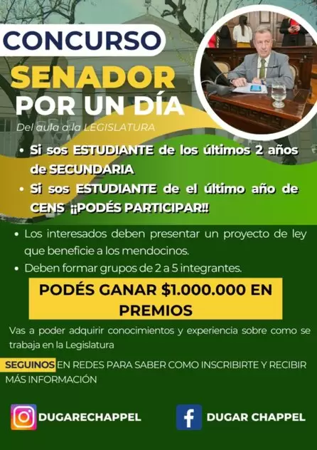 Senador por un día