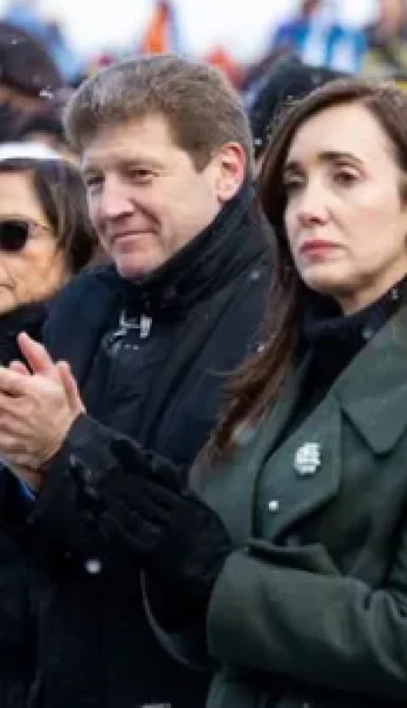 Victoria Villarruel en el acto por los caídos argentinos en la Guerra de Malvinas en el sur argentino ayer miércoles 2 de abril de 2025.