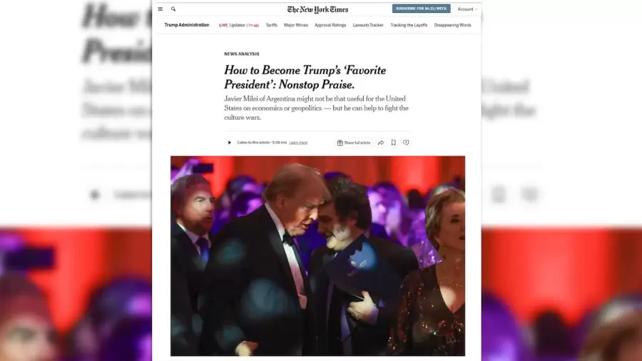 "Cómo convertirse en el favorito del presidente Trump: elogios sin parar".