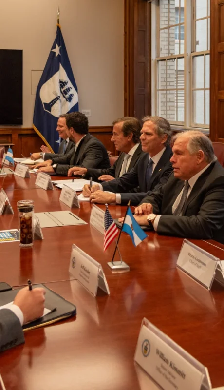 La cancillería argentina se viene reuniendo con las principales figuras diplomáticas y comerciales de la administración Trump.