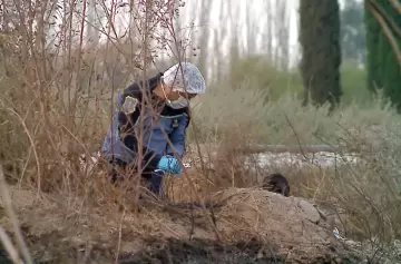 Horrendo hallazgo de un hombre carbonizado en un descampado