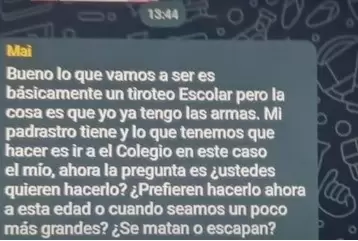 Los chats del grupo de WhatsApp.