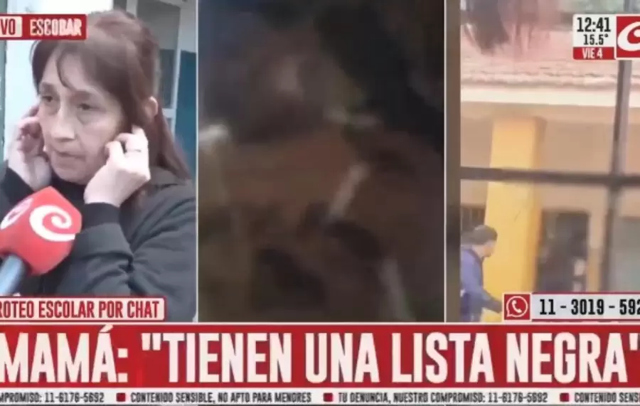 Los padres se concentraron en la puerta de Escuela Ingeniero Maschwitz.