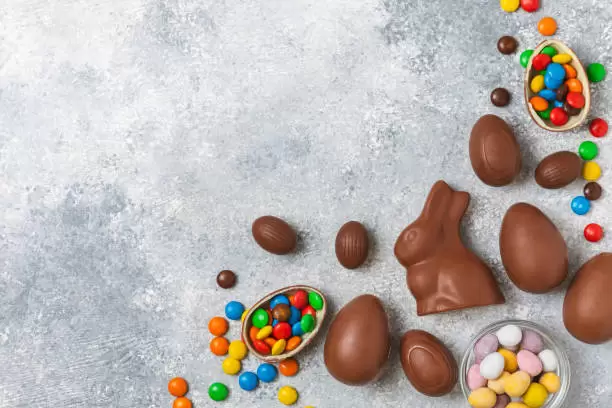 Huevos de pascua de Semana Santa.