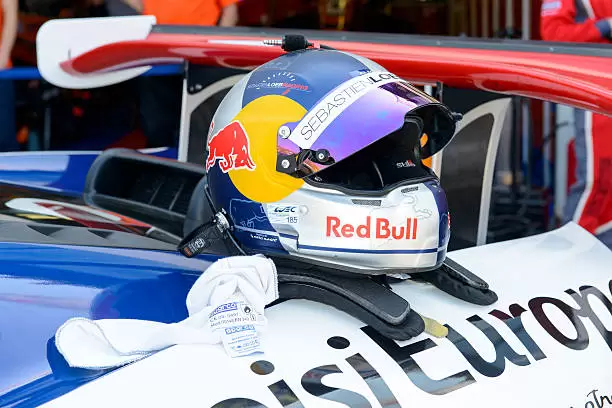 Casco de piloto de Fórmula 1.