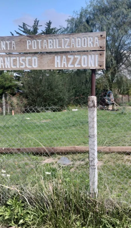 Planta potabilizadora Francisco Mazzoni, ubicada Las Carditas, Potrerillos. Fuente: Irrigación