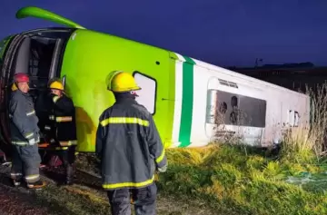 Cinco personas murieron y al menos 20 resultaron heridas al volcar un micro