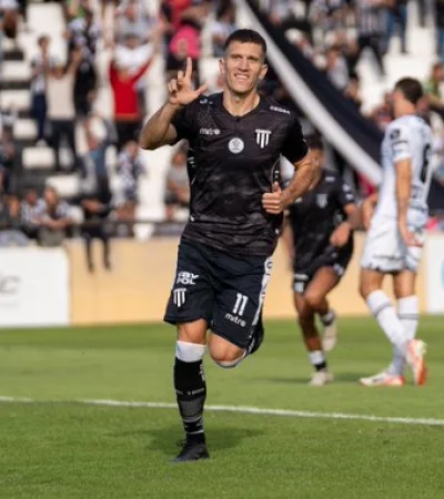 Uno de los festejos del equipo del Parque