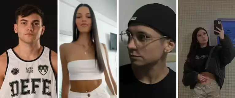 Cuatro de los cinco jóves que perdieron la vida de forma trágica en el accidente de Panamericana