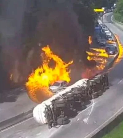 Terror en la ruta: camión con etanol explota y se transforma en un infierno