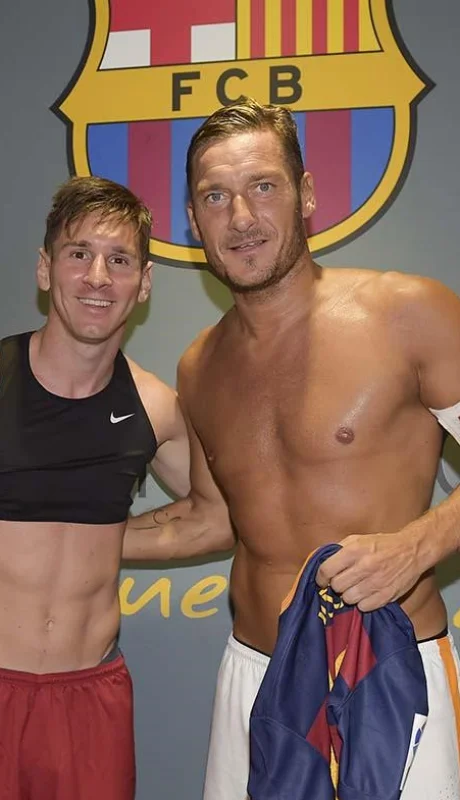 Totti y Messi.