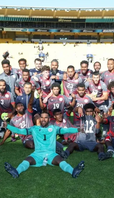 La Selección de Nueva Caledonia celebró con todo.