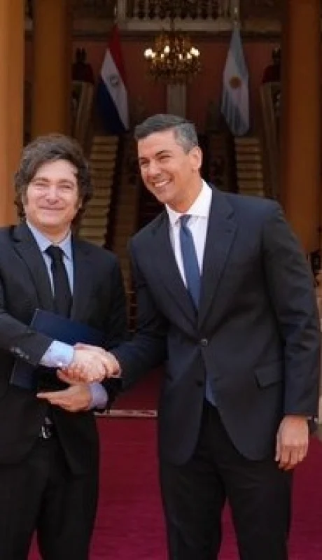 Milei se reunió con el presidente de Paraguay Peña/