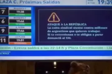 "Atentado a la República", el mensaje del Gobierno por el paro general