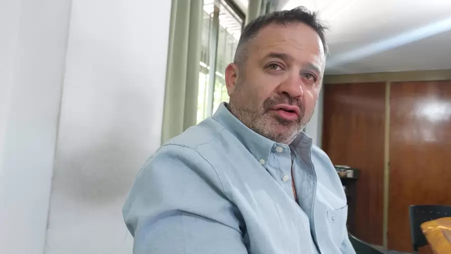 Secretario General de la CTA Mendoza y del Secretario Gremial del SUTE, Gustavo Correa.