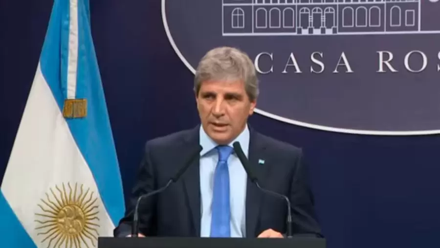 Luis Caputo, ministro de Economía de la Nación.