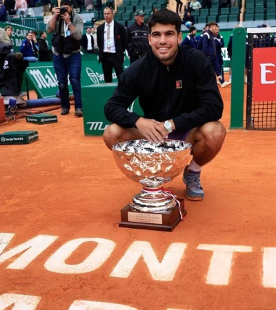 Carlos Alcaraz se consagró campeón del Masters de Montecarlo tras vencer a Musetti