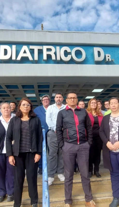 Trabajadores de la salud del Hospital Pediátrico Humberto Notti.