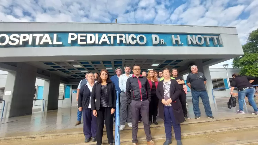 Trabajadores de la salud del Hospital Pediátrico Humberto Notti.