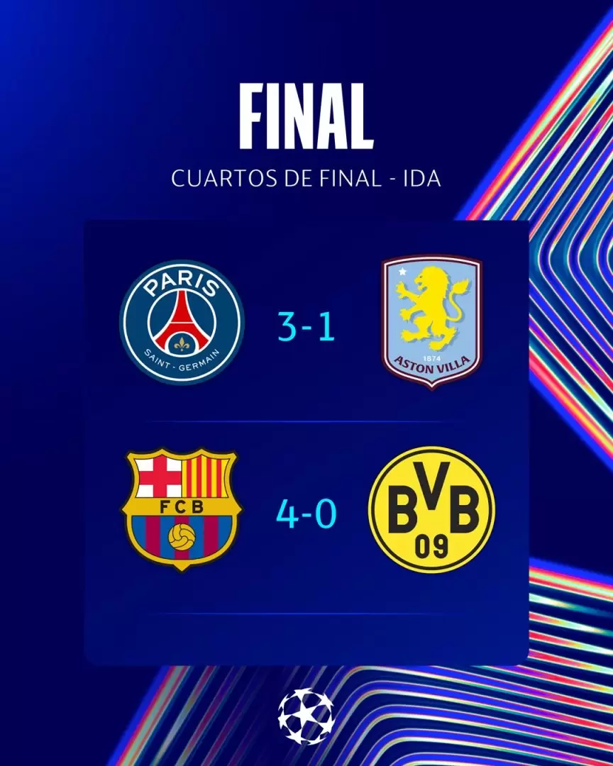 Los resultados de la ida