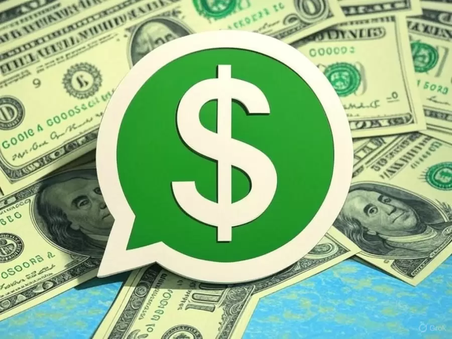 Logo dolarizado de WhatsApp