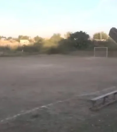 El campito de juego en el que sucedió el hecho fatal.