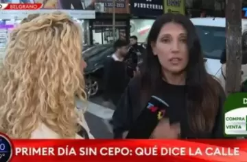 Viviana Colmenero hablaba de la crisis y a metros sucedía un robo en vivo