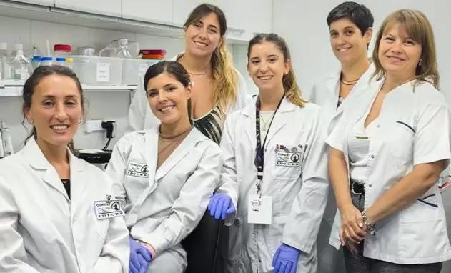 Equipo del CONICET que actualmente trabaja en el desarrollo de una vacuna nasal contra el Chagas.