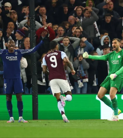El PSG eliminó a Aston Villa rasguñando