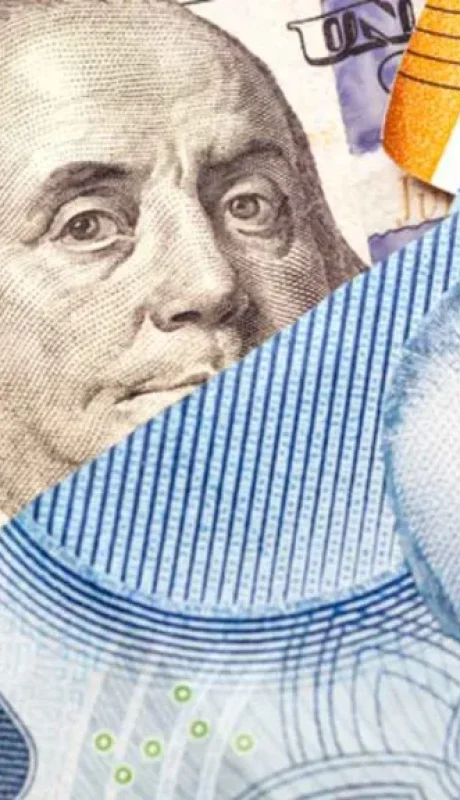 Pesos chilenos y dólares.