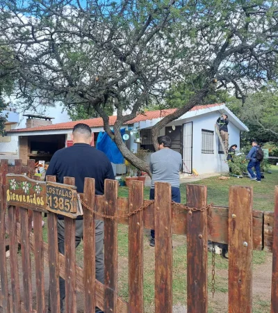 La propiedad que fue escenario del terrible hecho. Foto: gentileza El Doce.