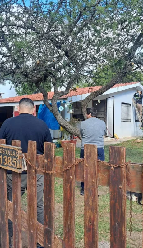 La propiedad que fue escenario del terrible hecho. Foto: gentileza El Doce.