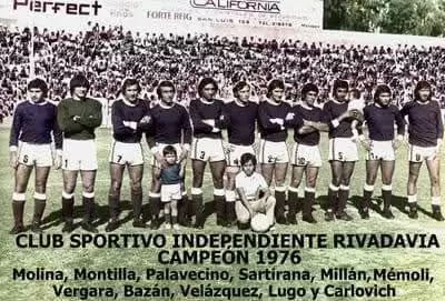 Independiente Rivadavia en 1976