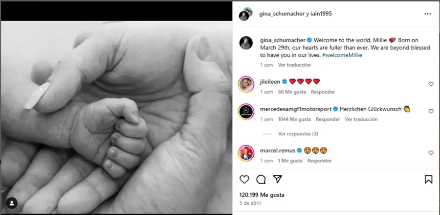 El emotivo posteo de la hija del legendario campeón mundial