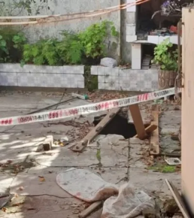 El accidente ocurrió en el patio de la casa de la víctima. (Foto: gentileza criterioonline)