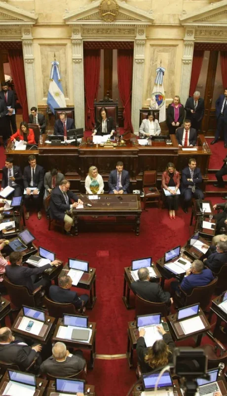 Sesión clave del Senado.