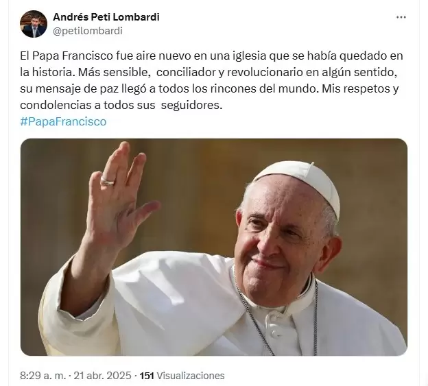 Andrés Peti Lombardi/ Fuente: X