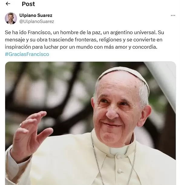 Ulpiano Suares/ Fuente: X