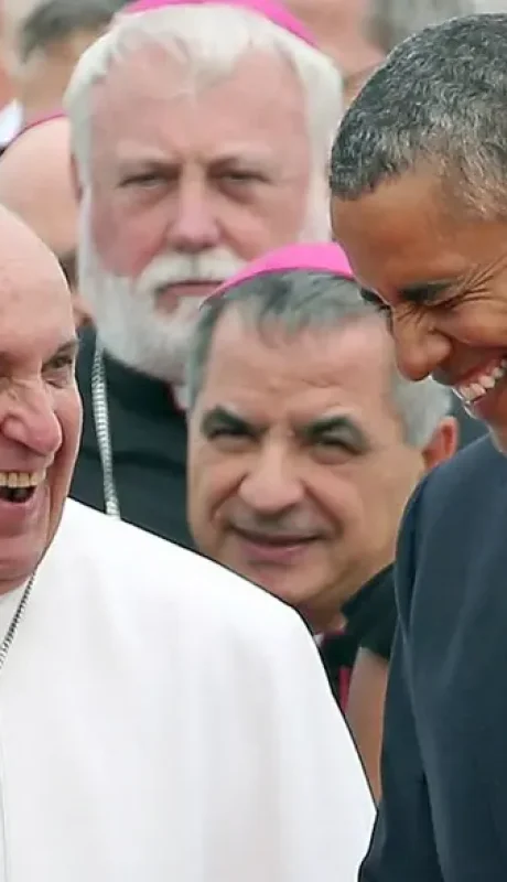El papa Francisco con Barack Obama.