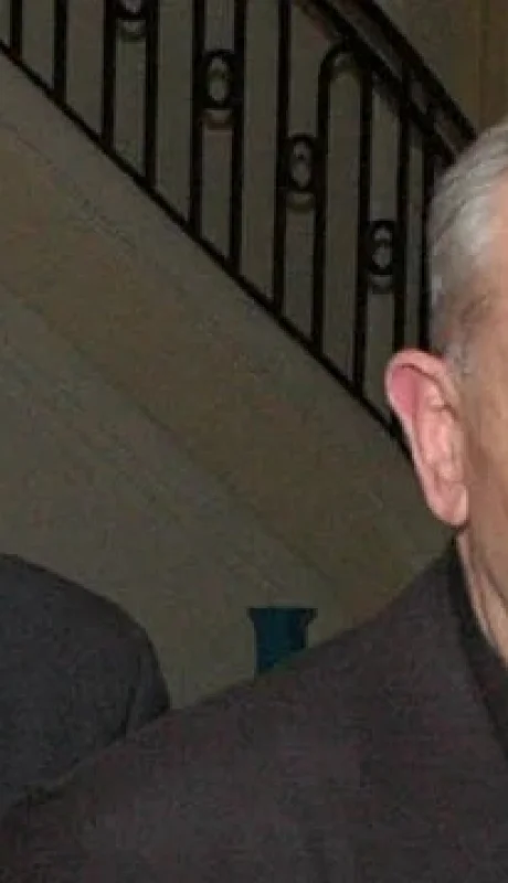 El exsecretario de Culto, Guillermo Oliveri, junto con Jorge Bergoglio/ Fuente: Noticias Argentinas