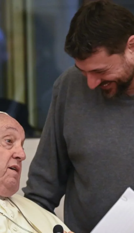 El papa Francisco y Juan Grabois.