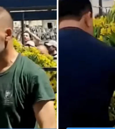 Los fieles se llevan arreglos litúrgicos.