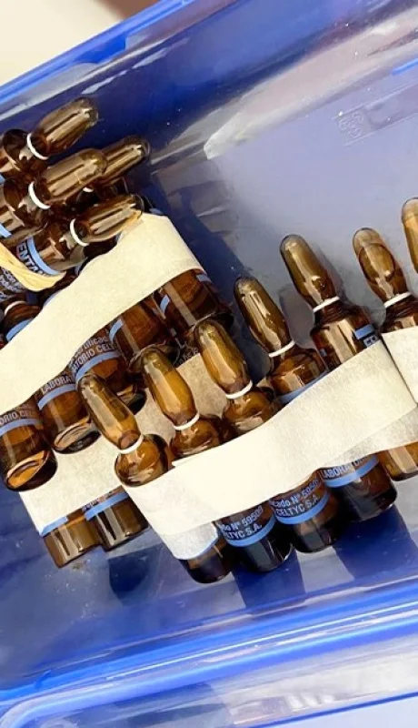 Veinticuatro ampollas de fentanilo fueron halladas dentro de un táper en casa del militar.