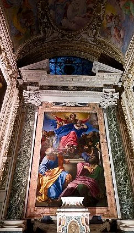 Santa María del Popolo y sus obras de Caravaggio y el Carracci.