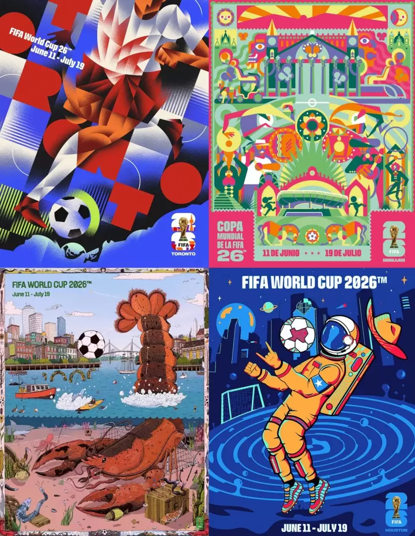 Los afiches mundialistas de 2026