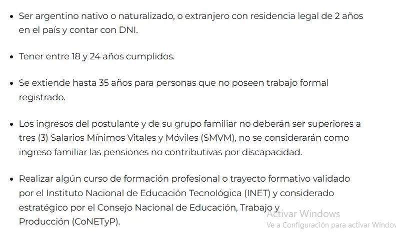 Informados por el Ministerio de Capital Humano