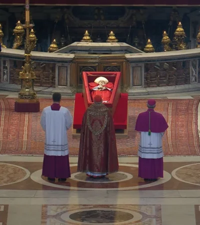 El papa Francisco en la Basílica de San Pedro.