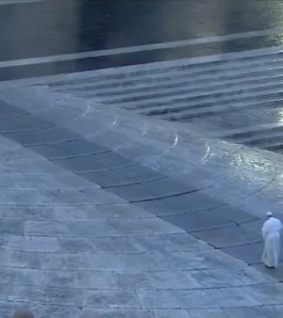 Las imágenes fueron captadas el 27 de marzo de 2020.