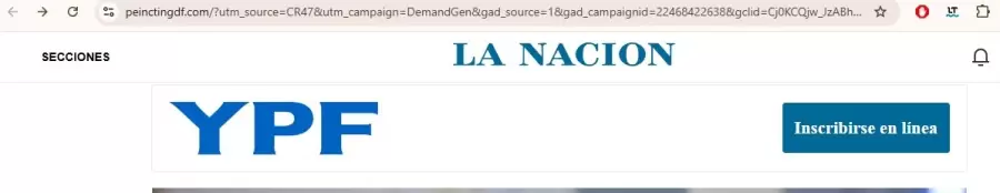 La estafa consiste en publicaciones que circulan a través de redes sociales con el supuesto programa de beneficios del Gobierno con YPF. Fuente: